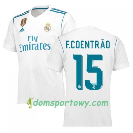 Koszulka Real Madryt F COENTRAO 15 Domowe Koszulki Piłkarskie 2017-2018 Krótki Rękaw