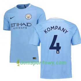 Koszulka Manchester City KOMPANY 4 Domowe Koszulki Piłkarskie 2017-2018 Krótki Rękaw