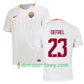 Koszulka AS Roma DEFREL 23 Wyjazdowe Koszulki Piłkarskie 2017-2018 Krótki Rękaw