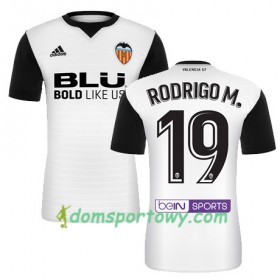 Koszulka Valencia CF RODRIGO M Domowe Koszulki Piłkarskie 2017-2018 Krótki Rękaw