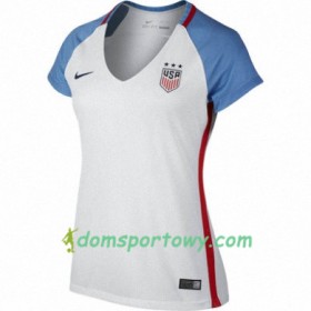 Koszulka Stany Zjednoczone Damska Domowe Koszulki Piłkarskie 2016/17 Krótki Rękaw