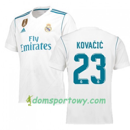 Koszulka Real Madryt KOVACIC 23 Domowe Koszulki Piłkarskie 2017-2018 Krótki Rękaw
