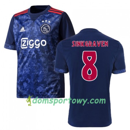 Koszulka Ajax Amsterdam DALEY SINKGRAVEN 8 Wyjazdowe Koszulki Piłkarskie 2017-2018 Krótki Rękaw