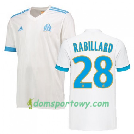 Koszulka Olympique Marsylia ANTOINE RABILLARD 28 Domowe Koszulki Piłkarskie 2017-2018 Krótki Rękaw