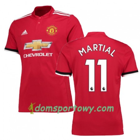 Koszulka Manchester United MARTIAL 11 Domowe Koszulki Piłkarskie 2017-2018 Krótki Rękaw
