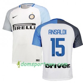 Koszulka Inter Mediolan ANSALDI 15 Wyjazdowe Koszulki Piłkarskie 2017-2018 Krótki Rękaw