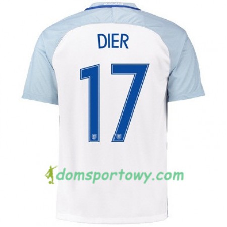 Koszulka Anglia DIER Domowe Koszulki Piłkarskie Euro 2016