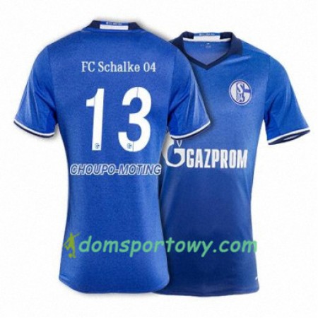 Koszulka FC Schalke 04 CHOUPO MOTING 13 Domowe Koszulki Piłkarskie 2017-2018 Krótki Rękaw