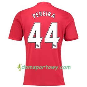 Koszulka Manchester United PEREIRA 44 Domowe Koszulki Piłkarskie 2017-2018 Krótki Rękaw