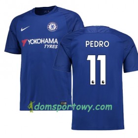 Koszulka Chelsea PEDRO 11 Domowe Koszulki Piłkarskie 2017-2018 Krótki Rękaw