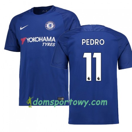 Koszulka Chelsea PEDRO 11 Domowe Koszulki Piłkarskie 2017-2018 Krótki Rękaw