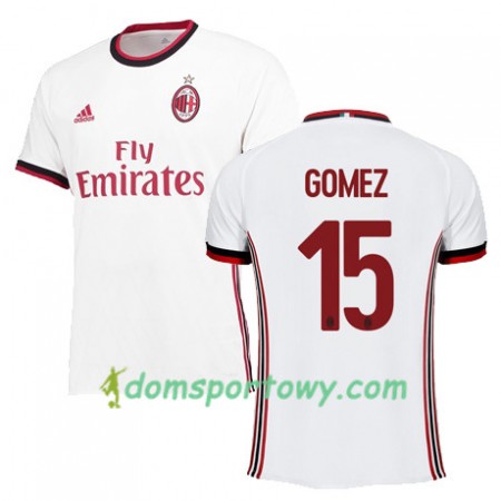 Koszulka AC Milan GOMEZ 15 Wyjazdowe Koszulki Piłkarskie 2017-2018 Krótki Rękaw