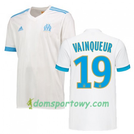 Koszulka Olympique Marsylia WILLIAM VAINQUEUR 19 Domowe Koszulki Piłkarskie 2017-2018 Krótki Rękaw