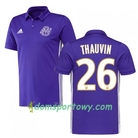 Koszulka Olympique Marsylia FLORIAN THAUVIN 26 Trzeci Koszulki Piłkarskie 2017-2018 Krótki Rękaw