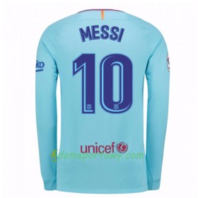 Koszulka FC Barcelona Lionel Messi 10 Wyjazdowe Koszulki Piłkarskie 2017-2018 Długi Rękaw