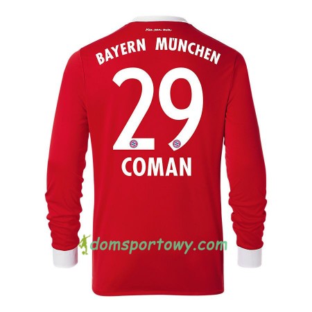 Koszulka Bayern Monachium Kingsley Coman 29 Domowe Koszulki Piłkarskie 2017-2018 Długi Rękaw
