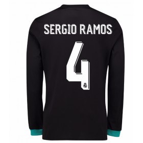 Koszulka Real Madryt Sergio Ramos 4 Wyjazdowe Koszulki Piłkarskie 2017-2018 Długi Rękaw