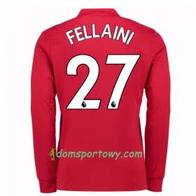 Koszulka Manchester United Marouane Fellaini 27 Domowe Koszulki Piłkarskie 2017-2018 Długi Rękaw