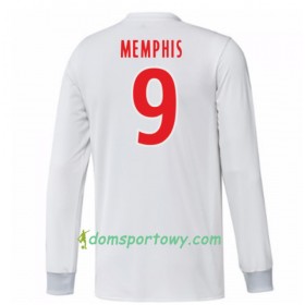 Koszulka Olympique Lyon Memphis Depay 9 Domowe Koszulki Piłkarskie 2017-2018 Długi Rękaw