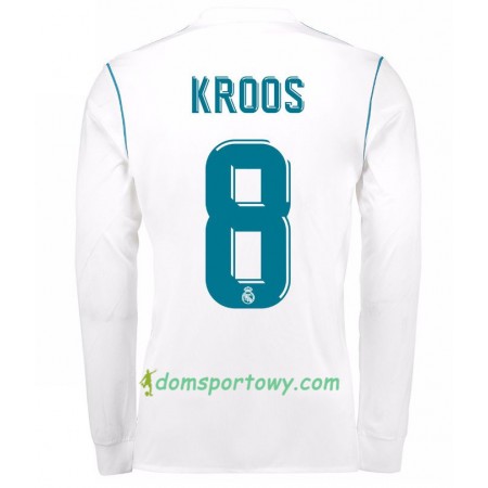 Koszulka Real Madryt Toni Kroos 8 Domowe Koszulki Piłkarskie 2017-2018 Długi Rękaw