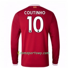 Koszulka Liverpool Mario Philippe Coutinho 10 Domowe Koszulki Piłkarskie 2017-2018 Długi Rękaw
