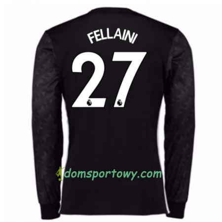 Koszulka Manchester United Marouane Fellaini 27 Wyjazdowe Koszulki Piłkarskie 2017-2018 Długi Rękaw