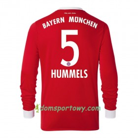 Koszulka Bayern Monachium Mats Hummels 5 Domowe Koszulki Piłkarskie 2017-2018 Długi Rękaw