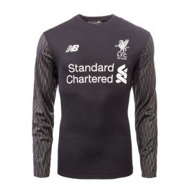 Koszulka Liverpool Bramkarska Loris Karius 1 Wyjazdowe Koszulki Piłkarskie 2017-2018 Długi Rękaw