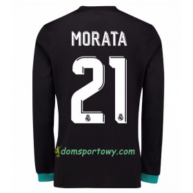 Koszulka Real Madryt Alvaro Morata 21 Wyjazdowe Koszulki Piłkarskie 2017-2018 Długi Rękaw