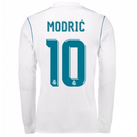 Koszulka Real Madryt Luka Modric 10 Domowe Koszulki Piłkarskie 2017-2018 Długi Rękaw