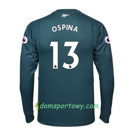 Koszulka Arsenal Bramkarska David Ospina 13 Domowe Koszulki Piłkarskie 2017-2018 Długi Rękaw