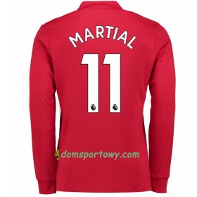 Koszulka Manchester United Anthony Martial 11 Domowe Koszulki Piłkarskie 2017-2018 Długi Rękaw