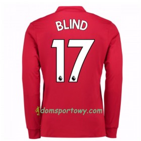 Koszulka Manchester United Daley Blind 17 Domowe Koszulki Piłkarskie 2017-2018 Długi Rękaw
