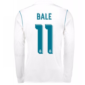 Koszulka Real Madryt Gareth Bale 11 Domowe Koszulki Piłkarskie 2017-2018 Długi Rękaw