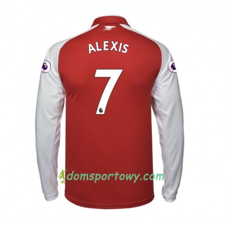 Koszulka Arsenal Alexis Sanchez 7 Domowe Koszulki Piłkarskie 2017-2018 Długi Rękaw