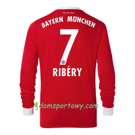 Koszulka Bayern Monachium Franck Ribery 7 Domowe Koszulki Piłkarskie 2017-2018 Długi Rękaw