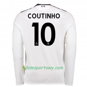 Koszulka Liverpool Mario Philippe Coutinho 10 Wyjazdowe Koszulki Piłkarskie 2017-2018 Długi Rękaw