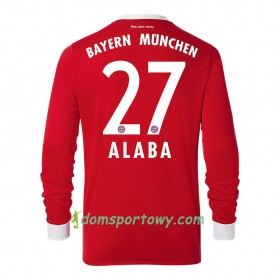 Koszulka Bayern Monachium David Alaba 27 Domowe Koszulki Piłkarskie 2017-2018 Długi Rękaw