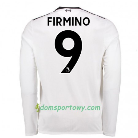 Koszulka Liverpool Roberto Firmino 9 Wyjazdowe Koszulki Piłkarskie 2017-2018 Długi Rękaw