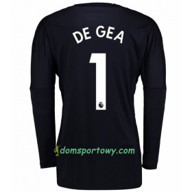 Koszulka Manchester United Bramkarska David de Gea 1 Domowe Koszulki Piłkarskie 2017-2018 Długi Rękaw