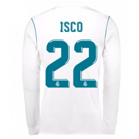 Koszulka Real Madryt Isco 22 Domowe Koszulki Piłkarskie 2017-2018 Długi Rękaw