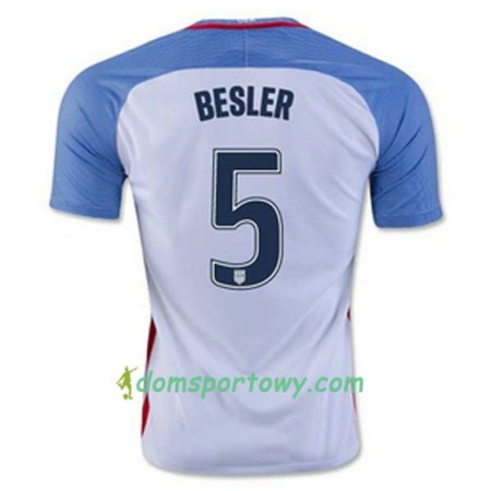 Koszulka Stany Zjednoczone BESLER Domowe Koszulki Piłkarskie 2016/17 Krótki Rękaw