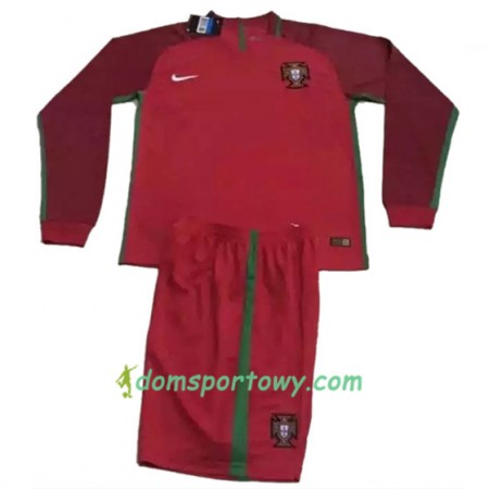 Koszulka Portugalia Domowe Koszulki Piłkarskie Euro 2016 Długi Rękaw