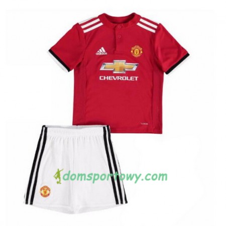 Koszulka Manchester United Dziecięcy Domowe Koszulki Piłkarskie 2017-2018 Krótki Rękaw