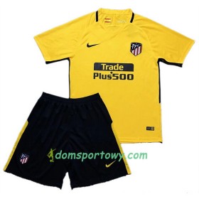 Koszulka Atlético Madryt Dziecięcy Wyjazdowe Koszulki Piłkarskie 2017-2018 Krótki Rękaw