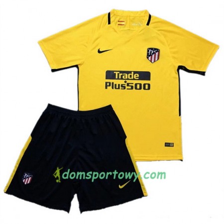Koszulka Atlético Madryt Dziecięcy Wyjazdowe Koszulki Piłkarskie 2017-2018 Krótki Rękaw