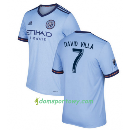 Koszulka New York City FC  David Villa 7 Domowe Koszulki Piłkarskie 2017-2018 Krótki Rękaw