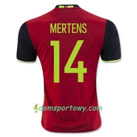 Koszulka Belgia MERTENS Domowe Koszulki Piłkarskie Euro 2016