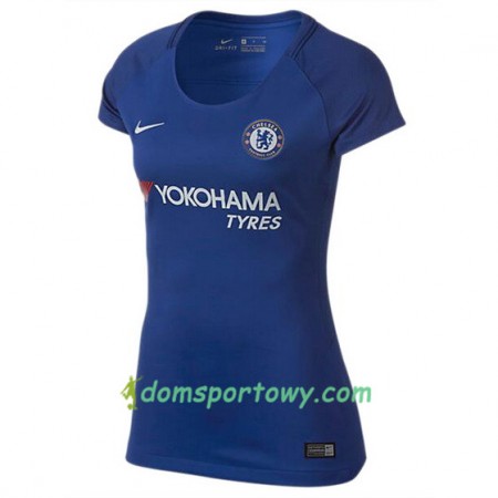 Koszulka Chelsea Damska Domowe Koszulki Piłkarskie 2017-2018 Krótki Rękaw