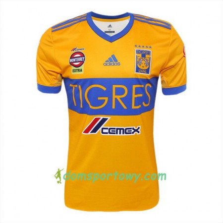 Koszulka Tigres UANL Domowe Koszulki Piłkarskie 2017-2018 Krótki Rękaw